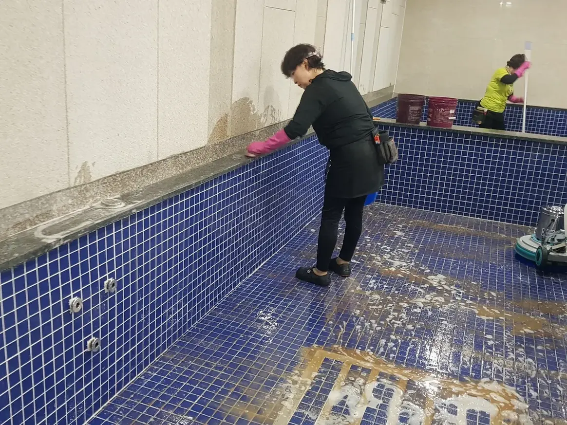 청도군 각북면 사우나 욕조·좌대 온탕·열탕 위생청소 사례 - 행진크린